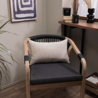 Μαξιλαροθήκη Lancaster 01 - 43x43cm με γέμιση Teoran Home