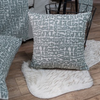 Μαξιλαροθήκη Διακοσμητική Δαπέδου  65x65 Teoran Home Letters 04