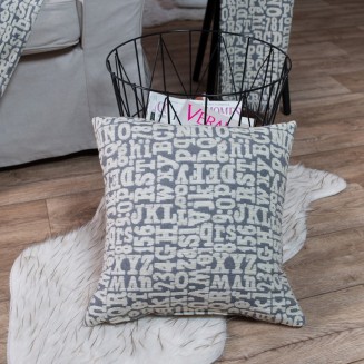 Μαξιλαροθήκη Διακοσμητική Δαπέδου  65x65 Teoran Home Letters 11