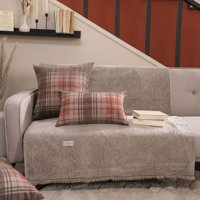 Μαξιλαροθήκη Scottich 02 - 65x65cm δαπέδου με γέμιση