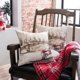 Χριστουγενιάτικη Μαξιλαροθήκη Suben - 45x45cm Teoran Home