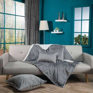 Ριχτάρι-Κουβέρτα Καναπέ Πολυθρόνα 130x160 Teoran Home Velour 11