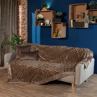 Ριχτάρι- Κουβέρτα Διθέσιος 220x240 Teoran Home Stripe 03