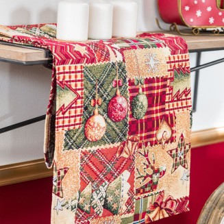 Χριστουγενιάτικη Τραβέρσα Tinsel - 40x160cm Teoran Home