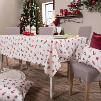 Χριστουγενιάτικο Τραπεζομάντηλο Hilden - 135x135cm Teoran Home