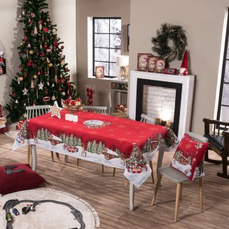 Χριστουγενιάτικο Τραπεζομάντηλο Rudolph - 140x220cm Teoran Home