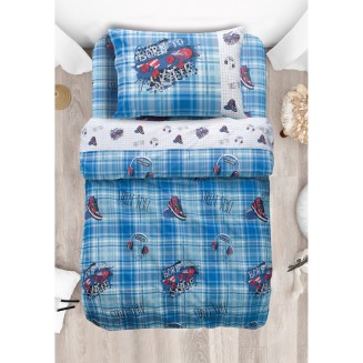 Σεντόνια Σετ Μονά 170x270 Makis Tselios Skate