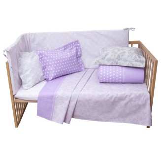Πάπλωμα Κούνιας 110x150 Anna Riska Baby Mix&Match 45 Λιλά