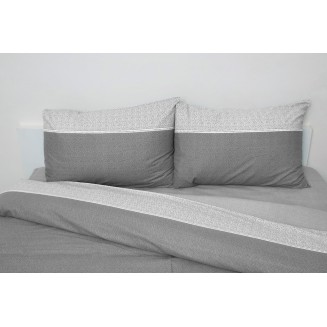 Σετ Πάπλωμα Υπέρδιπλο 220x240 Anna Riska Premium 5010 Γκρί