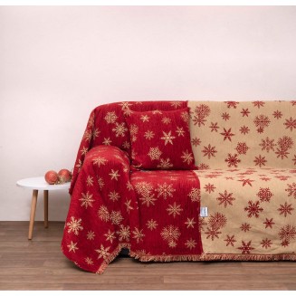 Ριχτάρι Πολυθρόνας 180x150 1454 Red Anna Riska