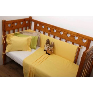 Σεντόνια Σετ Λίκνου 80x100 Anna Riska Prestige Baby 11 Yellow