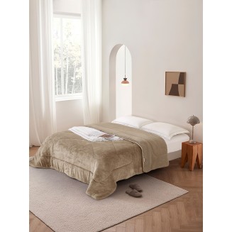 Κουβερτοπάπλωμα Υπέρδιπλο 220x240 Viopros Μοντάνα Μπέζ