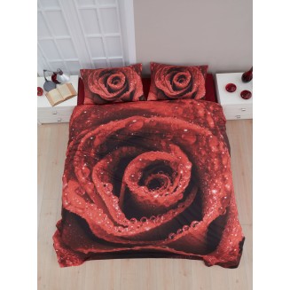 Σετ Πάπλωμα Υπέρδιπλο 220x240 Πάσιον Κόκκινο Viopros
