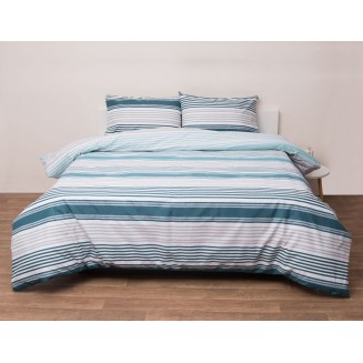 Σετ Πάπλωμα Υπέρδιπλο 220x240 Ντάλας Πετρόλ Viopros