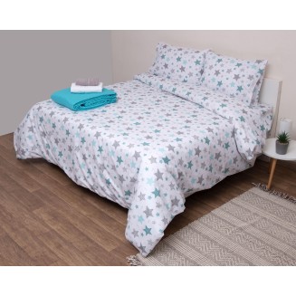 Σετ Πάπλωμα Υπέρδιπλο 220x240 Σείριος Λευκό Viopros