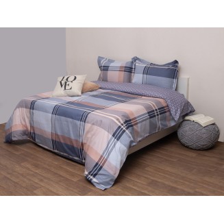 Σετ Πάπλωμα Υπέρδιπλο 220x240 Έμμα Γκρί Viopros