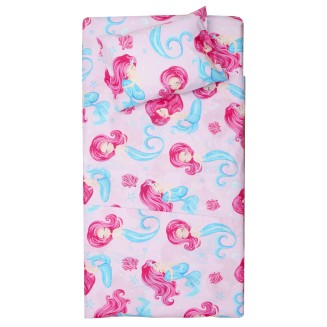 Σεντόνια Σετ Λίκνου 80x100 Viopros Γοργόνα Πολύχρωμο