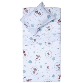 Πάπλωμα Κούνιας 120x160 Viopros Μπάμπι Λευκό