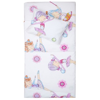 Παπλωματοθήκη Σετ Κούνιας 120x160 Viopros Νάντια Πολύχρωμο