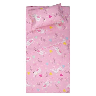 Παπλωματοθήκη Σετ Κούνιας 120x160 Viopros Τζέιμι Ρόζ