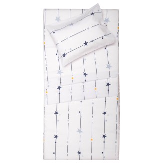 Σεντόνια Σετ Λίκνου 80x100 Viopros Ωρίων Λευκό