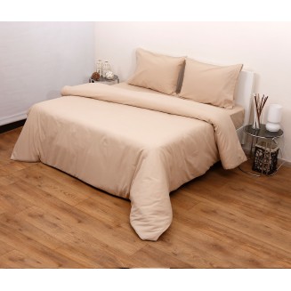 Παπλωματοθήκη Σετ Κούνιας 120x160 Viopros 3100 Φανέλλα Μπέζ