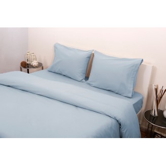 Παπλωματοθήκη Σετ Κούνιας 120x160 Viopros 3100 Φανέλλα Σιέλ