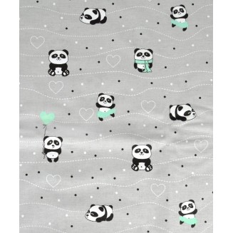 Πάνα Χασές 80x80 Dimcol Bebe Panda 112 Grey-Green