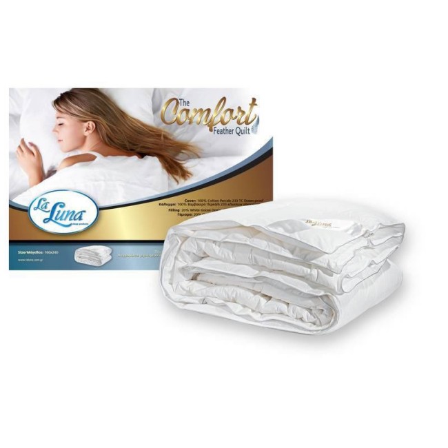 Πάπλωμα Πουπουλένιο Υπέρδιπλο La Luna Comfot Quilt