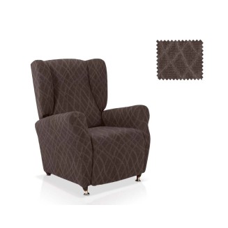 Ελαστικό Κάλυμμα Μπερζέρας Waves Μαύρο - MCDECOR 70x110