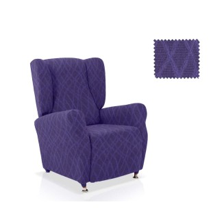 Ελαστικό Κάλυμμα Μπερζέρας Waves Μπλε - MCDECOR 70x110