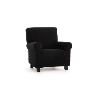 Ελαστικό Κάλυμμα Πολυθρόνας Δήλος Μαύρο - MCDECOR