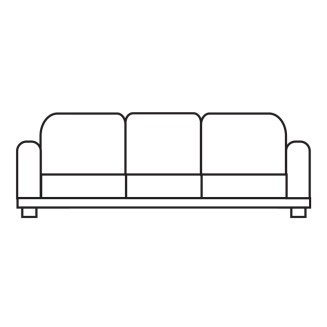 Ελαστικό Κάλυμμα Τριθέσιου Καναπέ Tunez Μουσταρδί - MCDECOR 170x240