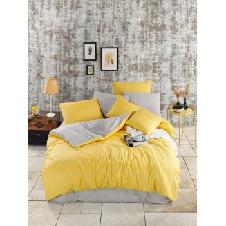 Παπλωματοθήκη Σετ Υπέρδιπλη 230x250 Mc Decor Dream Yellow