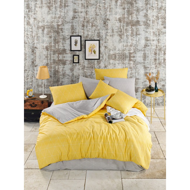 Παπλωματοθήκη Υπέρδιπλη (Σετ) (230X250) Mcdecor Dream Yellow - MCDECOR 230x250