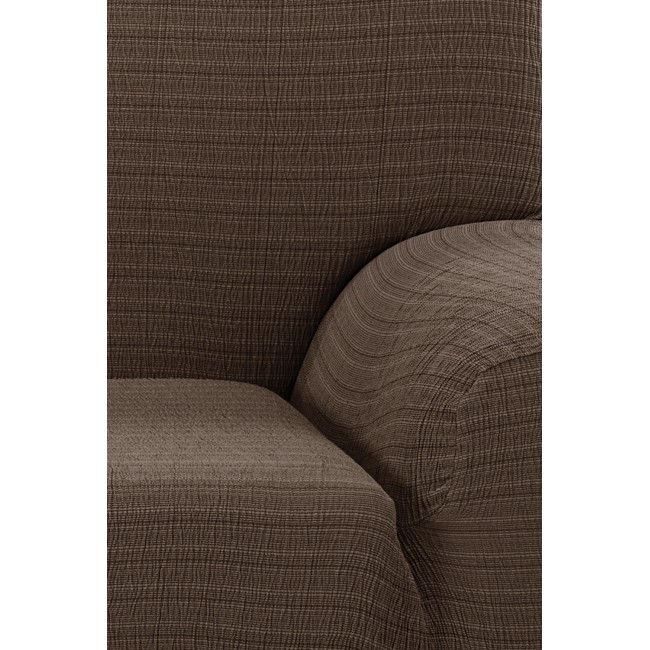 Ελαστικό Κάλυμμα Τετραθέσιου Καναπέ Akari Καφέ 240x270