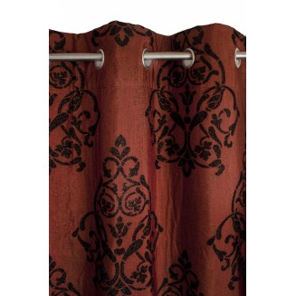 Κουρτίνα Με Κρίκους 140x260 Mc Decor Victory Red