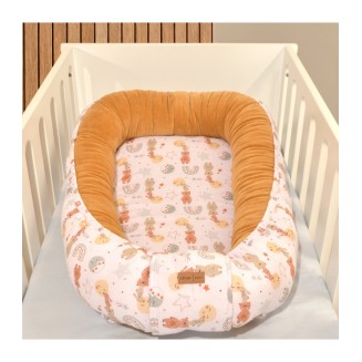 Φωλία Διπλής Όψης 75x110 Oliver Baby Σχ. 410 Καμηλό