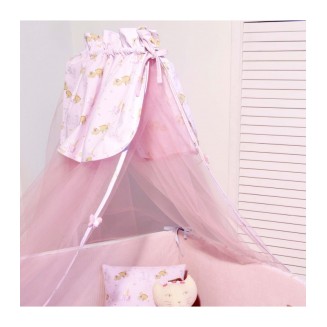 Κουνουπιέρα 180x500 Oliver Baby Σχ. 412 Ροζ