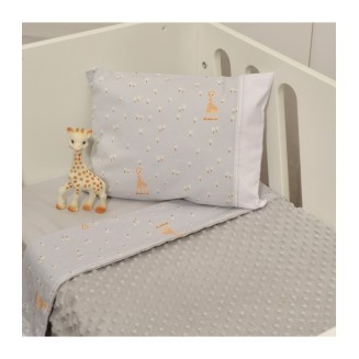 Κουβέρτα Κούνιας Διπλής Όψης 110x140 Sophie La Girafe Minky Σχ. 505