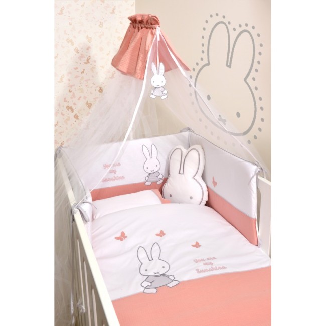 Miffy Σετ 9τ Des.62  Προίκας  Σομόν με Μεταλλικό Σίδερο Κουνουπιέρας αξίας 23€