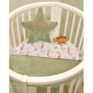 Κουβέρτα Κούνιας Διπλής Όψης 110x140 Oliver Baby Minky Σχ. 413