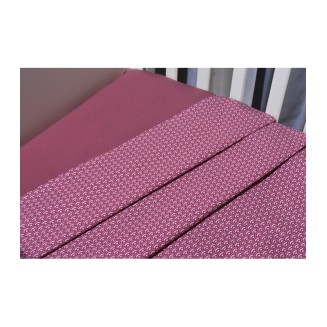 Σεντόνια Σετ  Λίκνου 2 Τεμαχίων 75x110 Oliver Baby Σχ. 147 Μωβ