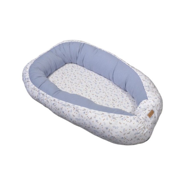 Oliver Baby Des.401 Φωλιά Διπλής όψης-Πλεκτό Ζέρσεϋ Μπλε 100% Βαμβάκι - 75x110 ανοικτή διάσταση