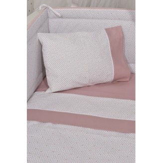 Σεντόνια Σετ  Κούνιας 3 Τεμαχίων 110x170 Oliver Baby Σχ. 402 Σάπιο Μήλο