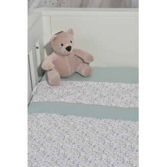Σεντόνια Σετ  Λίκνου 2 Τεμαχίων 75x110 Oliver Baby Σχ. 403 Μέντα