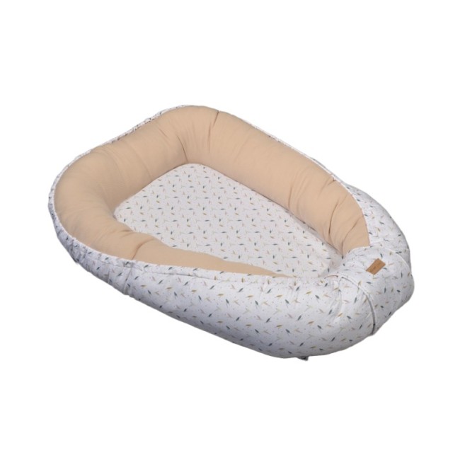 Oliver Baby Des.404 Φωλιά Διπλής όψης-Πλεκτό Ζέρσεϋ Μπεζ 100% Βαμβάκι - 75x110 ανοικτή διάσταση