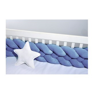 Πάντα Πλεξούδα Βελουτέ Tετραπλή 24x200 Oliver Baby Σχ. 9080 Μπλε