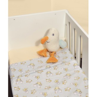 Σεντόνια Σετ  Λίκνου 2 Τεμαχίων 80x100 Oliver Baby Σχ. 210
