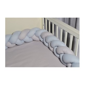 Πάντα Πλεξούδα Τριπλής πλέξης 20x200 Oliver Baby Σχ. 3105 Σιέλ-Γκρι
